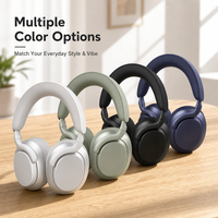 Casque audio sans fil supra-auriculaire populaire noir pour jeux, avec haut-parleurs de 40 mm, suppression du bruit, audiophile, pour téléphone portable