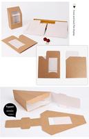 Boîtes à lunch en gros pour plats à emporter, personnalisables avec logo, emballage triangulaire en papier pour sandwichs avec fenêtre
