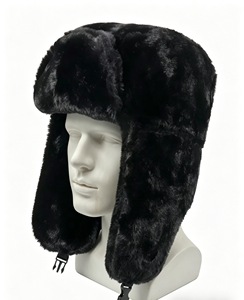 Chapeau de luxe FuzzyTrapper, chapeau d'hiver épais doublé de fausse <span class=keywords><strong>fourrure</strong></span> avec sangle de menton réglable, bonnet de <span class=keywords><strong>ski</strong></span> pour adultes, fournisseur de chapeaux - Product Image 3