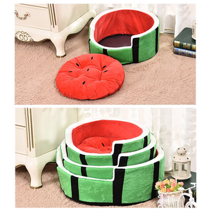 Hochwertiges Luxus-Katzen nest Umwelt freundlich bedrucktes Karton-Design Niedliche Frucht-Wassermelone nform Beliebtes Haustier-Hunde bett zum Verkauf - Product Image 1