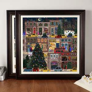 <span class=keywords><strong>Puzzle</strong></span> di luci invernali di natale Vintage Galison con cornice marrone - Product Image 2