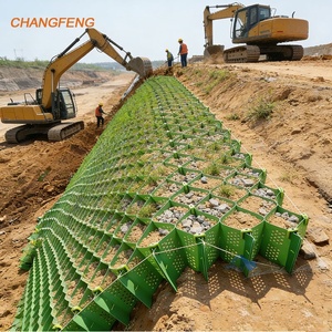 Géocellules texturées et perforées en nid d'abeille pour la stabilisation du sol et du <span class=keywords><strong>gravier</strong></span> - Product Image 1
