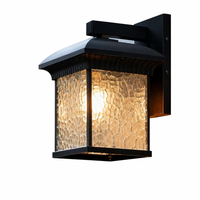 Lampe murale solaire LED étanche pour extérieur, jardin, villa, cour, terrasse, en aluminium