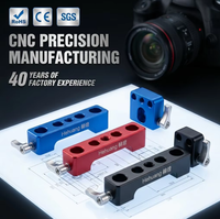 Pince de fixation pour studio en aluminium 6061, usinage CNC 3/4 axes, pièces de rig anodisées, prototype rapide, composant métallique professionnel