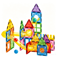 Offre Spéciale : Jeu de Construction Magnétique STEM avec Billes ABS de 7,5 cm, 46 ou 61 Pièces, Circuit de Marbre pour Enfants 3 ans et plus