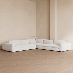 Sageliving stile americano moderno <span class=keywords><strong>Modena</strong></span> Set divano da pavimento leggero di lusso in tessuto con struttura in legno riempita vendita diretta della fabbrica soggiorno - Product Image 4