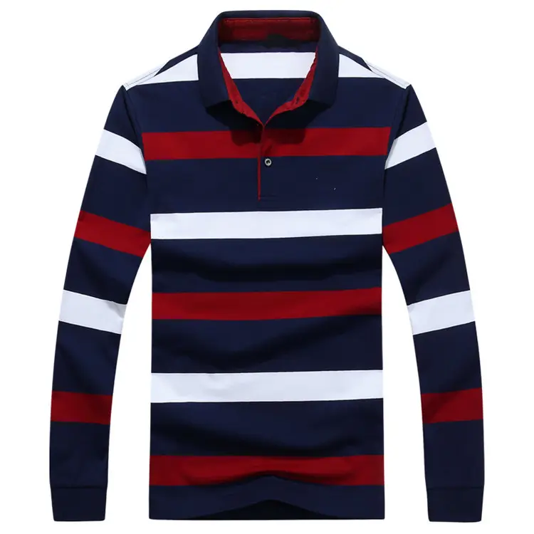 Wholesale quick dry long sleeves men's polo shirt