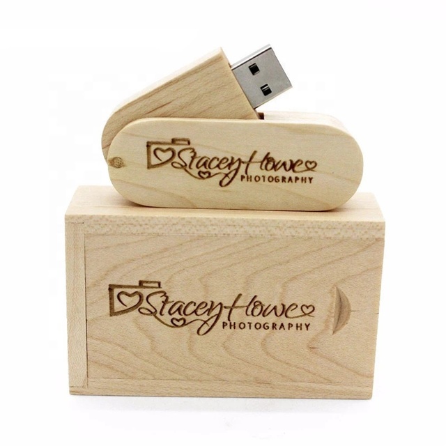Wood Usb Flash Drive Usb 3.0, Memory Stick Pendrive Wooden Usb Box 8gb