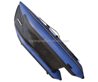 Sportif Stable Haute Pression Drop Stitch Air Floor 11 ft Catamaran Gonflable Bateau Gonflable Dériveur Mini Chat Bateau Bleu