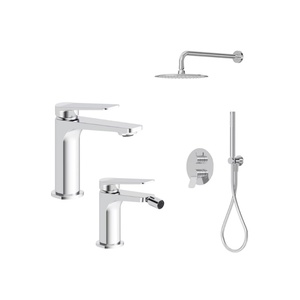 Kẽm Hợp Kim Phòng Tắm Treo Tường Tắm Và Vòi Hoa Sen Nước Mixer Vòi Nước Phòng Tắm Đầu Vòi Hoa Sen Cột Vòi Set - Product Image 1