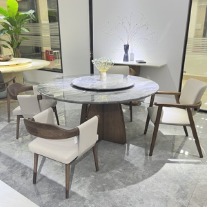 2 Person Marble <strong>Round</strong> Luxurious <strong>Extend</strong> Light Blue Outdoor <strong>Dining</strong> Room <strong>Table</strong> and Chair <strong>Uk</strong> Set for 8 4 6 - Product Image 1
