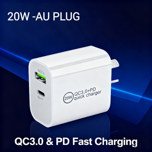 Úc tiêu chuẩn New Zealand 20W sạc nhanh USB A + C cổng kép PD QC3.0 máy tính xách tay du lịch Power Adapter AU cắm - Product Image 2
