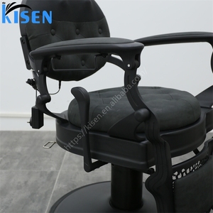 Sillón de Belleza Profesional de Lujo, Moderno, para Peluquería y Salón, de Cuero Sintético, con Bomba Hidráulica, Ecológico, Reclinable y Ajustable - Product Image 2