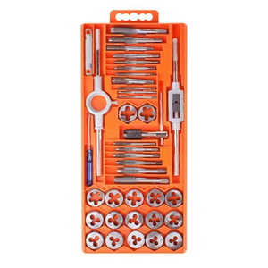 40pcs <span class=keywords><strong>tap</strong></span> và chết công cụ thiết lập chuyên nghiệp threading HSS tay <span class=keywords><strong>tap</strong></span> và chết chủ đề khai thác công cụ thiết lập - Product Image 1