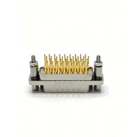 Connecteur micro-rectangulaire J30J-51ZKN à broches torsadées, 51 broches, pour insertion droite sur circuit imprimé