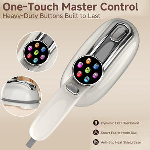 Plancha de vapor portátil blanca, plancha eléctrica de mano, cepillo de vapor de viaje, herramienta de planchado de varias velocidades para uso doméstico - Product Image 4