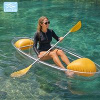 Kayak transparent Crystal Kayak 1 place avec sac flottant et kit complet pour Ocean Maker de Lumark, populaire en Chine