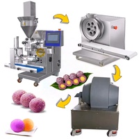 Machine automatique de fabrication de boules de dattes protéinées à petite énergie Noix de coco Sésame Dates Chocolat Bliss Ball Nastar Machine à incruster
