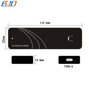 10Gbps 6Gbps USB 3.<span class=keywords><strong>2</strong></span> Type-C เชื่อมต่อกับ M.<span class=keywords><strong>2</strong></span> NGFF Key-M คีย์ B + M NVMe SATA 2280 M2 SSD Enclosure Case RTL9210B ในสต็อก - Product Image 5