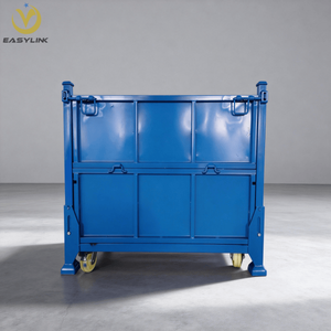 Easylink- Kontainer Palet Lipat Tugas Berat yang Dapat Disesuaikan Dengan Roda (Caster) dan Dapat Ditumpuk untuk Gudang dan Transportasi Logistik - Product Image 1