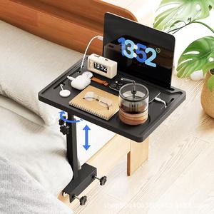 <b>Adjustable</b> Height Bedside <b>Table</b> With Storage For Tablets And Phones Bedroom Furniture - Product Image 1