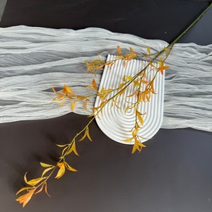 Plantas Artificiales Jinxi, Hoja de Sauce Nevada de una Sola Rama, Color Rojizo Marrón, Amarillo, Verde Claro, Verde Oscuro, Flores de Plástico - Product Image 4