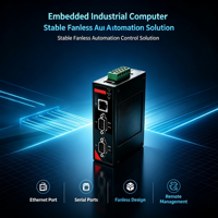 Ordinateur industriel embarqué sur rail DIN, Rockchip RK3568 Cortex-A55 Quad-Core, 2x RS485 + CAN Bus, large plage de température -40°C ° C à 80 ° C