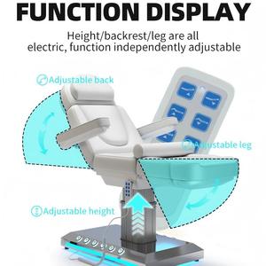 Lettino da Massaggio di Lusso Portatile, Tavolo Elettrico per Massaggi con Materasso in Memory Foam, Altezza Regolabile Elettricamente per Centri Estetici - Product Image 4