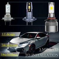 Mini Cooper R56 Phare LED H7 1200lm Feu antibrouillard Renault Duster Neuf 12V 12W Angle de faisceau 360° Compatible Land Cruiser Auris