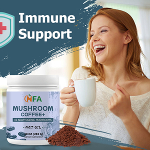 OEM ODM Mushroom Coffee Powder with Mushroom Blend Instant Arabica Coffee Support Gut Brain Health Energy Immunity Focus Mood - Product Image 5