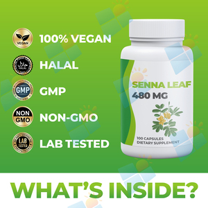 Cápsulas <span class=keywords><strong>de</strong></span> Hoja <span class=keywords><strong>de</strong></span> Senna Veganas, Naturales y Puras, Marca Privada OEM/ODM, para Hombres y Mujeres, Apoyo Digestivo, Venta al Por Mayor - Product Image 6