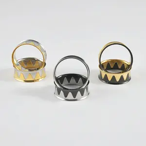 Stainless Steel Contrast Color Stitching Ear Tunnels Plugs Expanders Stretcher Gauges Earrings Piercing Body Jewelry 6-30mm