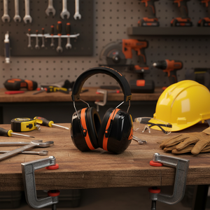 Многоразовые наушники Iobate из АБС-пластика с откидным оголовьем, снижение шума NRR 26 дБ, защита слуха - Product Image 6