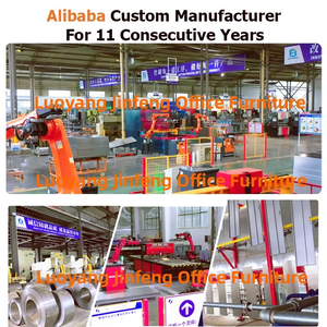 Üretim ofisi çelik dolap Metal depolama kutusu dosya dolabı 4 ayarlanabilir raflı demir 2 kapılı Metal dolap - Product Image 5