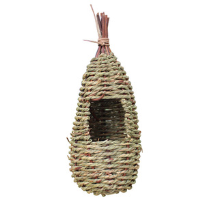 <span class=keywords><strong>Nid</strong></span> d'<span class=keywords><strong>oiseau</strong></span> en paille écologique de style pastoral, tissé à la main, en osier naturel, pour la décoration de jardin et l'élevage de petits oiseaux - Product Image 6