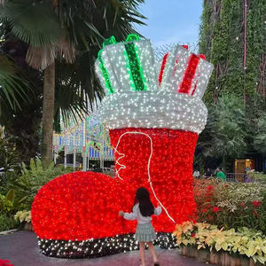 Statue de Père Noël géante 3D LED ondulante 2026 – Décoration de Noël pour centres commerciaux et parcs - Product Image 2