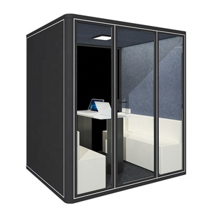 Với Bàn Sofa Di Động Sân Bay Cách Âm Làm Việc Riêng Trạm Điện Thoại Gian Hàng Phòng Họp Văn Phòng Vỏ - Product Image 1