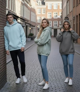 <span class=keywords><strong>Felpa</strong></span> <span class=keywords><strong>con</strong></span> <span class=keywords><strong>Cappuccio</strong></span> Oversize <span class=keywords><strong>Blu</strong></span> Chiaro Streetwear Personalizzabile di Alta Qualità in Pile <span class=keywords><strong>con</strong></span> Spalle Scese - Product Image 1