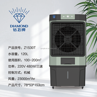 Mini climatiseur portable avec ventilateur de refroidissement par eau de pièce à fonction de réglage de la vitesse avec moteur durable pour une utilisation estivale