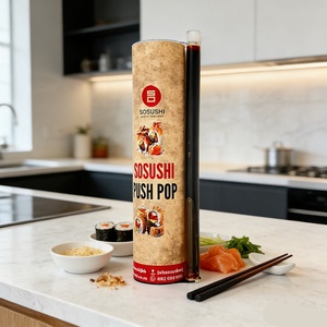 Sushi <b>Round</b> Cardboard Tube Food Grade Paper Tube Packaging Portable Paper Tubes Paper Cylinder <b>Box</b> - Product Image 1