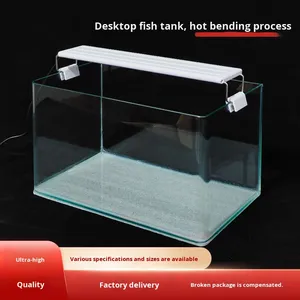 熱成形リムレス水槽 6ガロン、曲面ガラスベタ水槽 アクアスケーピング ホームデコレーション用（漏れ防止） - Product Image 5