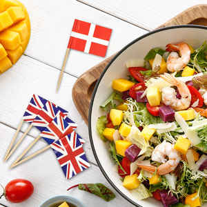 Индивидуальные зубочистки с флагом страны США, национальные флажки, фирменные флажки для зубочисток, напечатанные на День независимости - Product Image 6