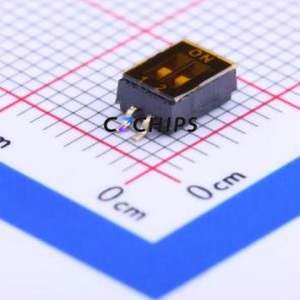 EP-02KS DIP Switch SMD-4P,4.1x5.4mm Switch Flat Toggle, Groove Type Single Pole Single Throw 2 1.27mm - Product Image 1