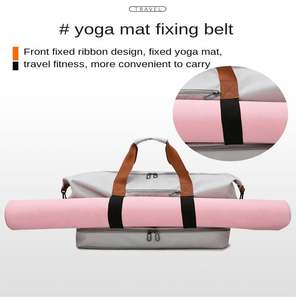 Bolsa de Deporte de Nailon de Gran Capacidad con Logotipo Personalizado 2024, Impermeable, con Separación para Artículos Secos y Húmedos, Bolsa de Viaje para Mujer, Bolsa de Gimnasio para Fin de Semana - Product Image 3