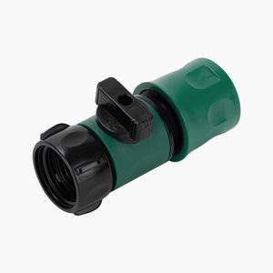 Connecteur d'eau de jardin en plastique ABS 25 mm à connexion rapide avec valve pour l'irrigation et le nettoyage - Product Image 2