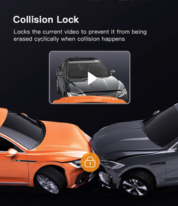 1.5 IPS ống kính kép xe Bảng điều khiển Dash máy ảnh hộp đen phía trước và phía sau 4K + 1080P phổ ghi xe với video Dash Cam - Product Image 4