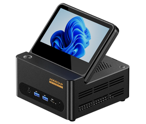Mini PC <span class=keywords><strong>AMD</strong></span> <span class=keywords><strong>Ryzen</strong></span> AI <span class=keywords><strong>9</strong></span> HX370 con Radeon 890M, Puerto Oculink, Pantalla TFT de 5 Pulgadas, 32 GB DDR5, 1 TB/2 TB, USB4, Windows 11, Computadora de Escritorio para Juegos - Product Image 1