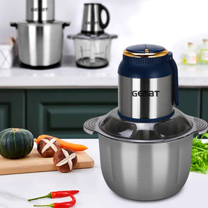 Picadora de carne Gemat de acero inoxidable de 1L y 3L, eléctrica y multifuncional para picar carne y cortar verduras - Product Image 4