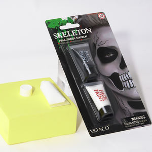 <span class=keywords><strong>Pintura</strong></span> facial <span class=keywords><strong>de</strong></span> Halloween en blanco y negro para maquillaje <span class=keywords><strong>de</strong></span> <span class=keywords><strong>esqueleto</strong></span> con Juego <span class=keywords><strong>de</strong></span> 2 piezas - Product Image 2