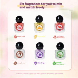 Ensemble de 6 mini-parfums fruités originaux de longue durée, très appréciés (raisin/melon miel) pour la vente en gros et l'usage personnel - Product Image 3